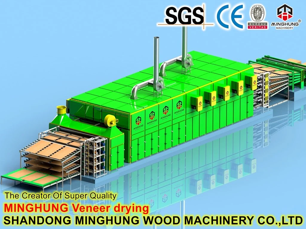 Plywood Veneer Core Roller Mesh Dryer for Veneer Papel Drying Technology