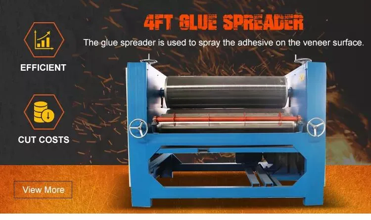 Plywood Glue Spreader Device for Core Veneer and Face Veneer